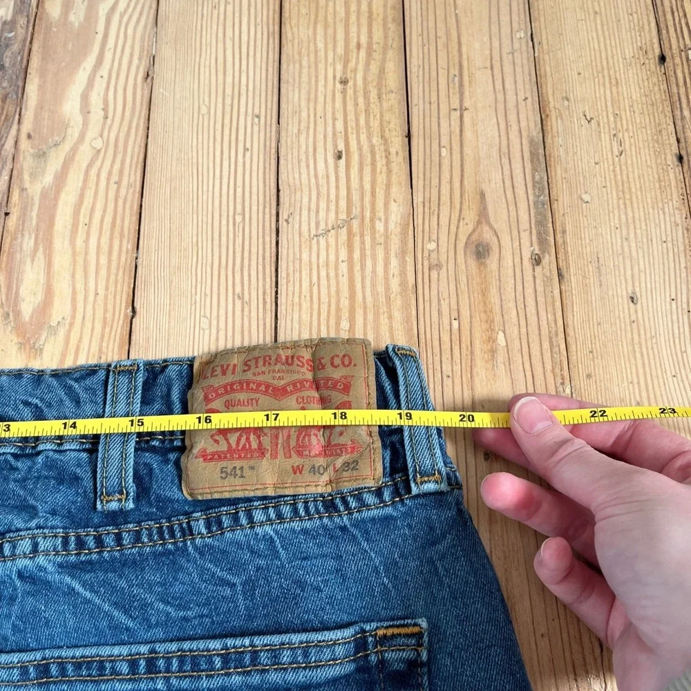 Levi Strauss 541 Athletic‎ Fit Jeans Mens W40 L32 Blue Denim Stretch Comfort